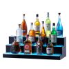 VEVOR LED Lighted Liquor Bottle Display Bar Shelf RF & App Control 30" 3-Step