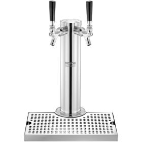 VEVOR Kegerator Tower Kit, Dual Taps Beer Conversion Kit