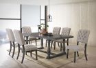 Bernard Weathered Gray Oak Finish 7 PCs Dining Room Set