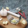 Multi-function Manual Garlic Press Stainless Steel Garlic Presse Curved Garlic Grinding Slicer Chopper Home Cooking Gadgets Tool