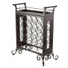 Silvano Wine Rack 5x5 with Removable Tray; Dark Bronze