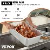 VEVOR 6 Pack Steam Table Pans 20.9 x 12.8 x 5.9 Inch Deep Steam Table Pan Full Size 20.5L Deep Food Container Stainless Steel Oven Tray Hotel Pans Ant