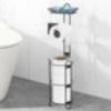 Tissue Paper Roll Stand, Bathroom Toilet Paper Storage Holder, Floor Standing Toilet Paper Dispenser, Clearance