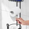 Toilet paper holder with shelf, bathroom freestanding toilet paper holder, clearance disposal