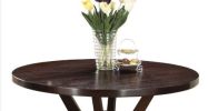 Drake Gray Fabric & Espresso Finish 5PCs Dining Set