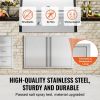 BBQ Access Door, 36W x 24H Inch Double Outdoor Kitchen Door, Stainless Steel Flush Mount Door, Wall Vertical Door with Recessed Handles