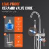 VEVOR Freestanding Bathtub Faucet, Floor Mount, Freestanding Tub Filler, Shower Mixer Taps, Two Water Modes, 360° Swivel Spout