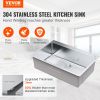 VEVOR Kitchen Sink, 304 Stainless Steel Drop-In Sinks, Top Mount Single Bowl Basin with Accessories(Pack of 3)