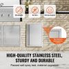 BBQ Access Door, 17W x 24H Inch Single Outdoor Kitchen Door, Stainless Steel Flush Mount Door, Wall Vertical Door with Recessed Handle, for BBQ Island