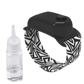 Various styles of hand sanitizer bracelet (Option: Black with a bottle)