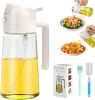 2 In 1 Oil Dispenser And Oil Sprayer, Oil Sprayer for Cooking, Cooking Oil Dispenser Sprayer, Oil Dispenser for Kitchen Spray