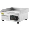 VEVOR Commercial Electric Griddle, 1700W Countertop Flat Top Grill, 122°F-572 °F Adjustable Temp