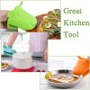 2pcs Oven Mitts, Food Grade High Temperature Resistant Silicone Hand Clip, Baking Gloves, Oven Gloves, Silicone Hippopotamus Heat Insulated Hand Clip