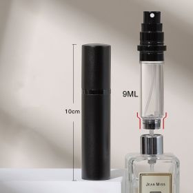 Perfume Vaporizers Bottled Bottoms Filled With Perfume High-end Travel Portable Spray Small Sample Empty Bottle Dispenser (Option: 9ML Black)